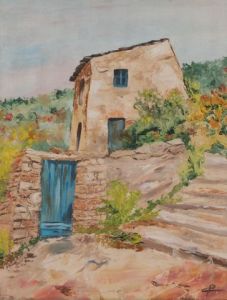 Voir cette oeuvre de toile18: cabanon provençal
