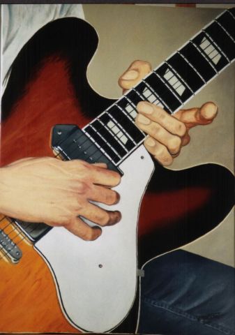 Lead guitar - Peinture - Verone Ferat