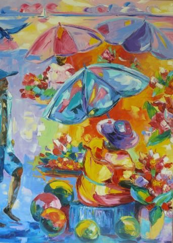 Parasol - Peinture - Bheatrice Miro Bosch