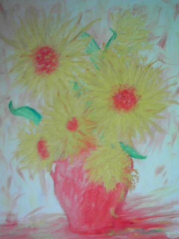 bouquet de tournesols - Peinture - josy