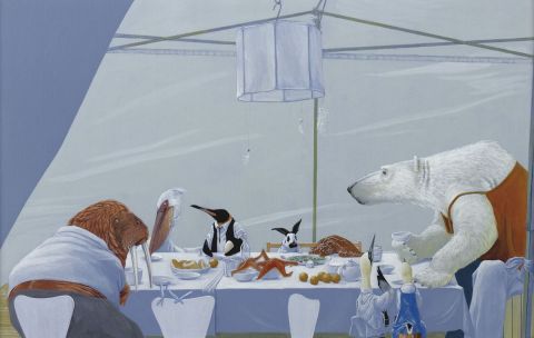 White - Peinture - Jasper Oostland