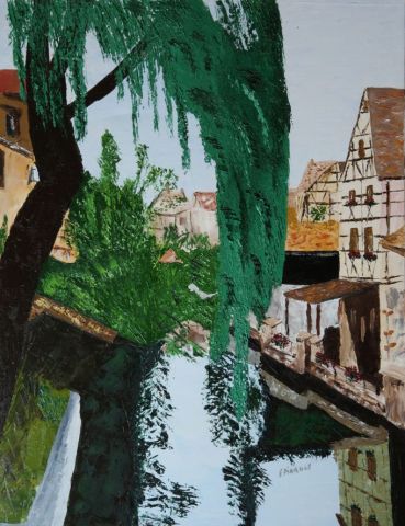 L'artiste Le Champenois - Colmar, un passage de la petite Venise (1985)