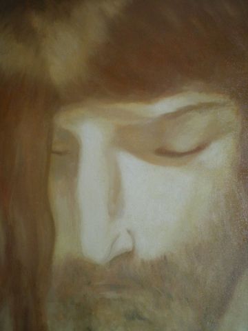 Christ - Peinture - Moya Adriano