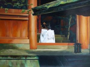 Voir cette oeuvre de ZHOU CONG: Dans un monastère à Nara