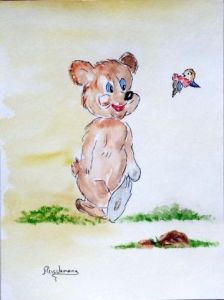 Peinture de gilles fleischmann: teddy