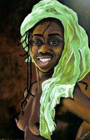 Aziza - Peinture - Flo MARTIN