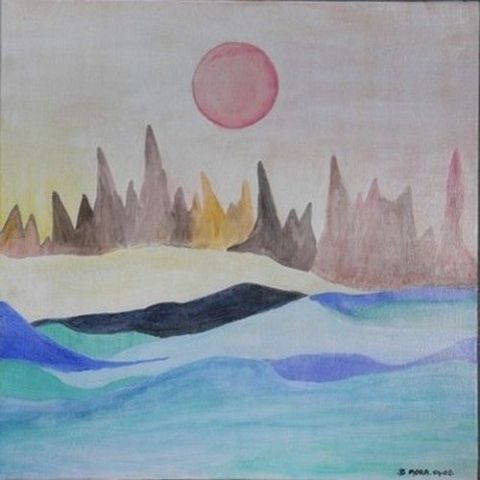 Un autre monde - Peinture - Bernadette Mora