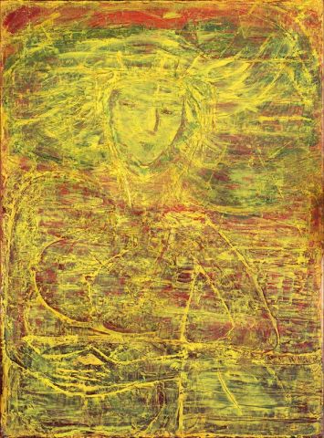 Maternit� Africaine - Peinture - Oria
