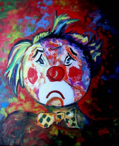 clown 2 - Peinture - Martine Bach