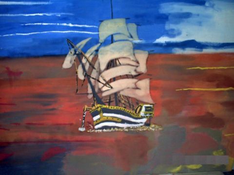 navire - Peinture - alxi