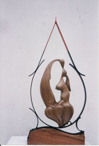 un visage de l'amour - Sculpture - le sculpteur de pensees