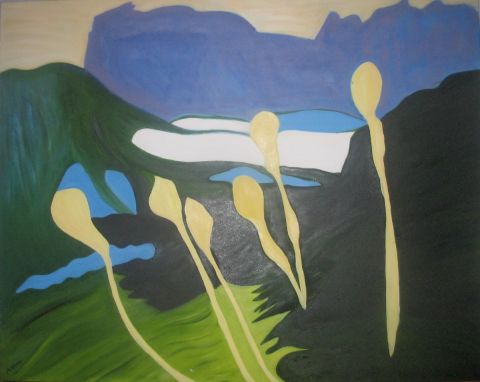 Enveloppement printanier - Peinture - Nicole Lelievre
