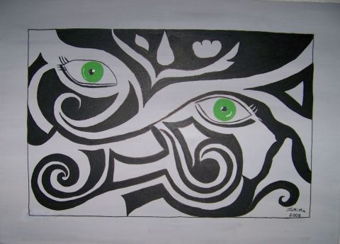 L'artiste JoMiMa - Les yeux verts d'Arabesque