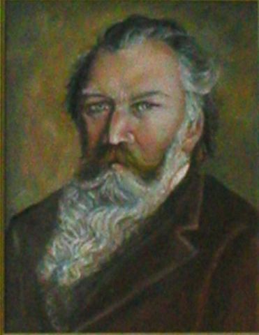 portrait  de Joannes Brahms - Peinture - DAISY