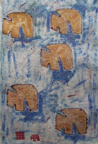 Composition III VIII 2008 - Peinture - Christian Melot
