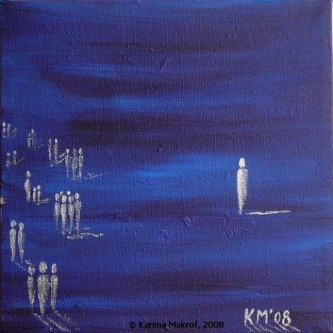 Alone - Peinture - Makrof Karima