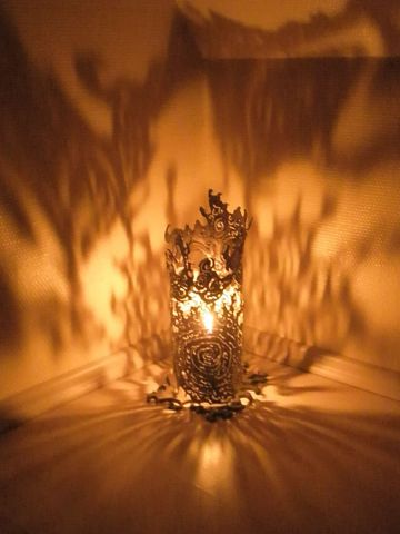 photophore en inox - Artisanat - artmetal