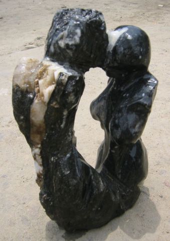 le baiser - Sculpture - Remy Mongo-Etsion