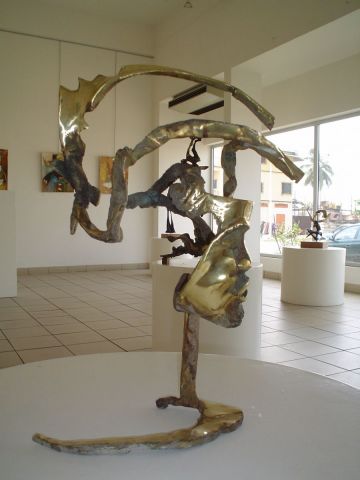 le conquérant - Sculpture - Remy Mongo-Etsion