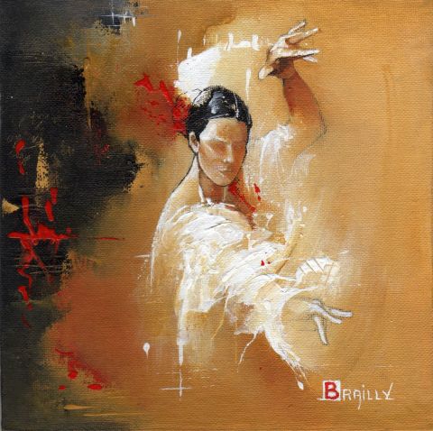 Gestuelle espagnole - Peinture - Karine BRAILLY