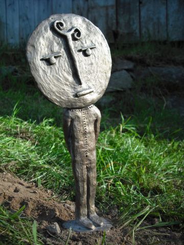 Dans la lune - Sculpture - jeny