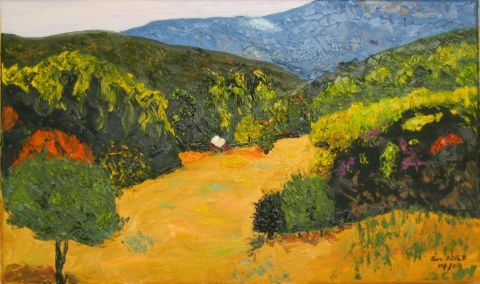 N° 195- La vallée jaune - Peinture - Jean ADER