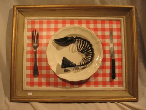 Le repas - Sculpture - stephane janiak
