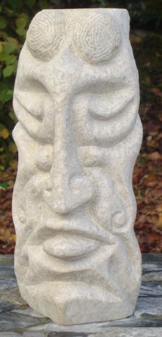 totem - Sculpture - coeur de pierre