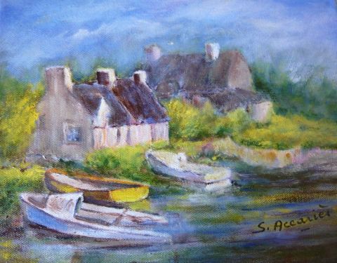le Golfe du Morbihan - Peinture - Suzanne ACCARIES
