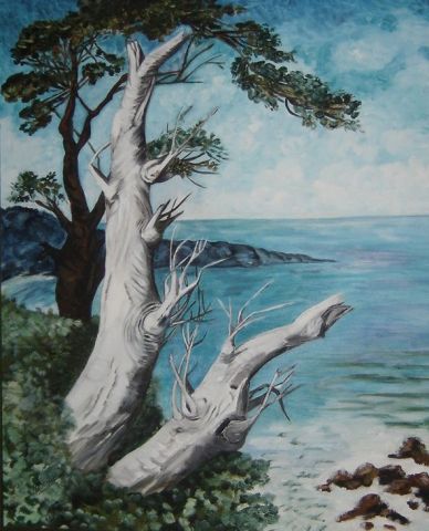 L'arbre mort - Peinture - Arlette BONIDAN