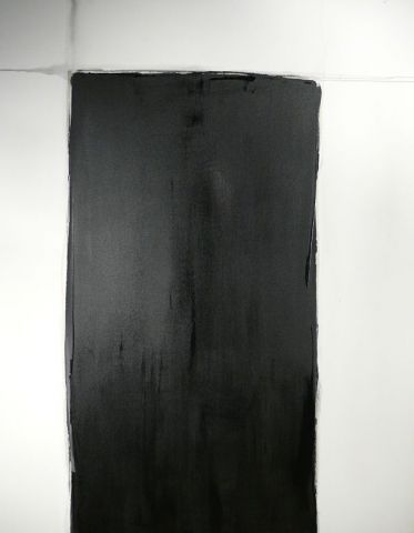 Porte noire - Peinture - Jean-Philippe CACHE