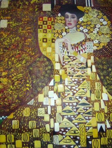 Beauté Eternelle- hommage à Klimt - Peinture - WAN
