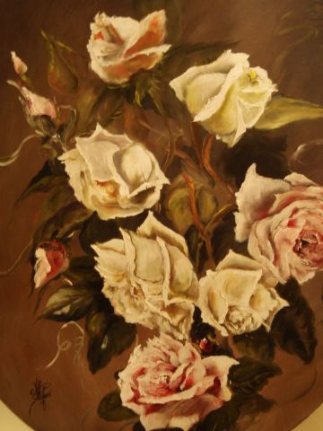 L'artiste stefani - le medaillon de roses