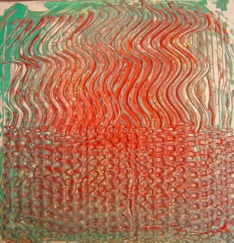 Composition grillag�e - Peinture - Geritzen