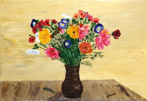 L'artiste Le Champenois - Bouquet de fleurs de jachère