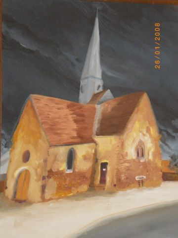 L'artiste louis mai - aulaines-église
