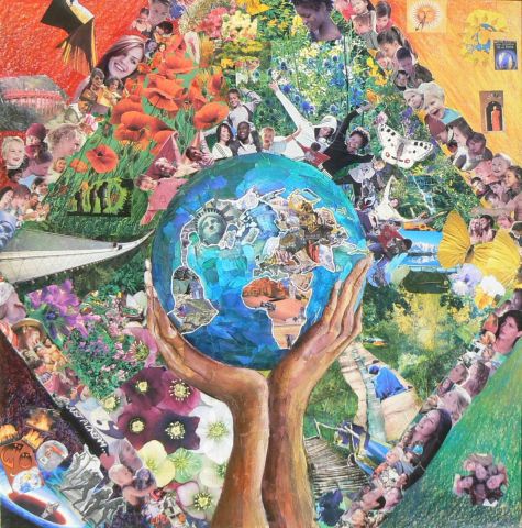 Danse autour du monde - Peinture - Flo MARTIN