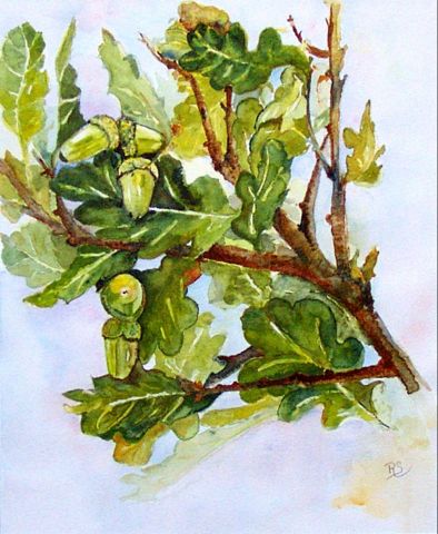 glands - Peinture - atelier mauve