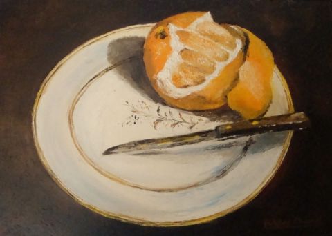 L'orange - Peinture - Eugene Chomel