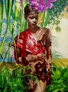 Peinture de Antoine Molinero: Anaïs Caraïbes
