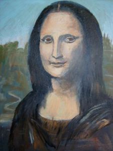 Voir le détail de cette oeuvre: reproduction de Mona Lisa  de Léonard de Vinci