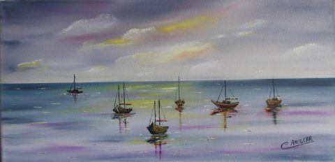 bateaux - Peinture - Amilcar