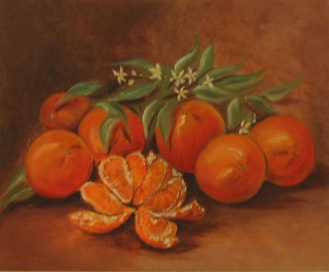 le oranges - Peinture - anna