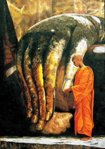 L'artiste AIMAR - la main du Bouddha