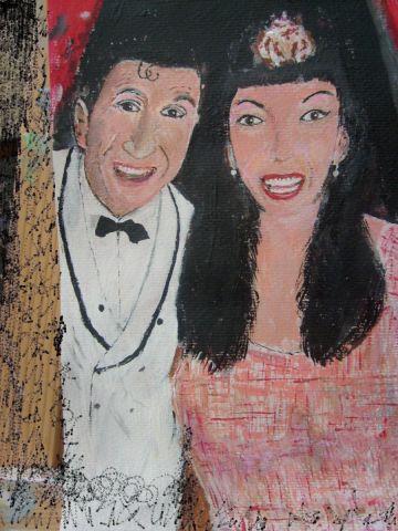 Shirlet et Dino - Peinture - Jean Pierre BERARD