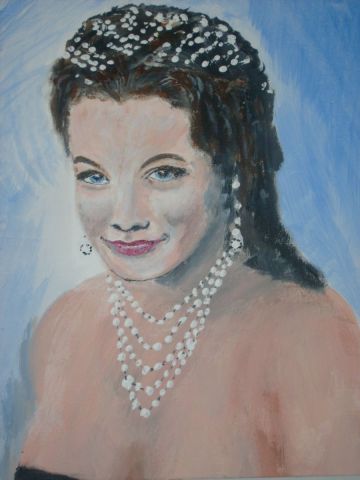 Romy Schneider Sissi - Peinture - Jean Pierre BERARD