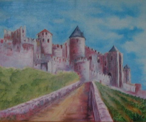 citede carcassonne - Peinture - anna