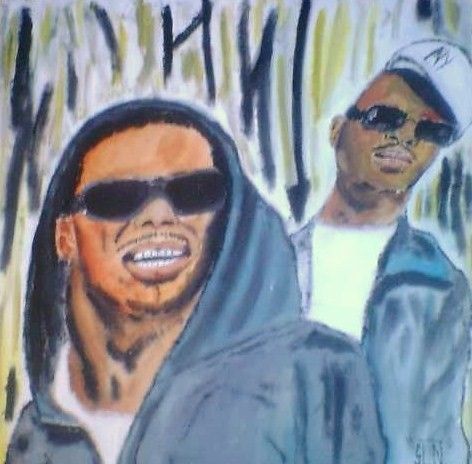 Lil Wayne et T.I - Peinture - SLNstreetart
