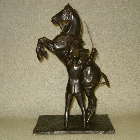 Courbette � pied - Sculpture - PIERRE CHAMBRY