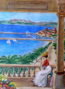 Voir cette oeuvre de Armand Evelyne : La baie de Cannes à la belle époque